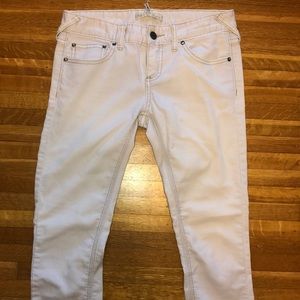 Free People white skinny jeans, size 26